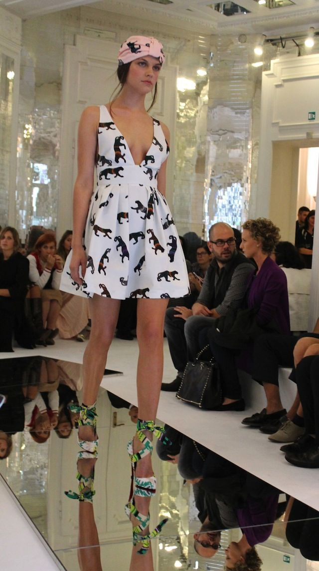 Cotton Printed Mini Dress SS2013