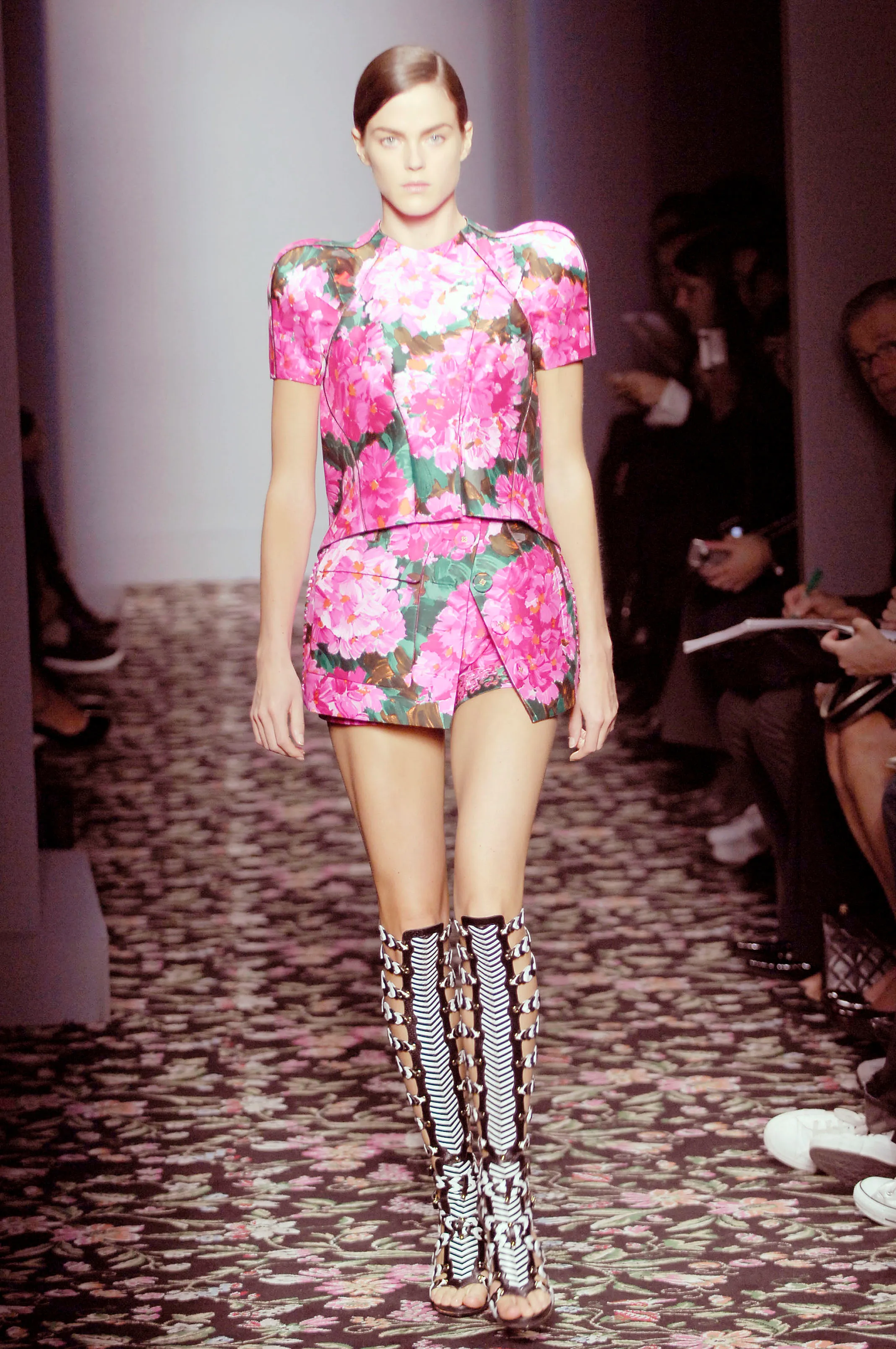 Sagomated Floral Shift Dress SS2008