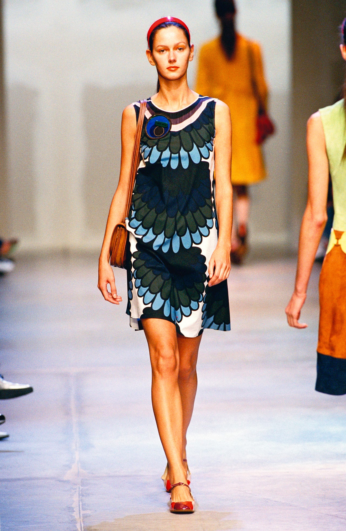 Graphic Floral Cotton Shift Dress SS2005