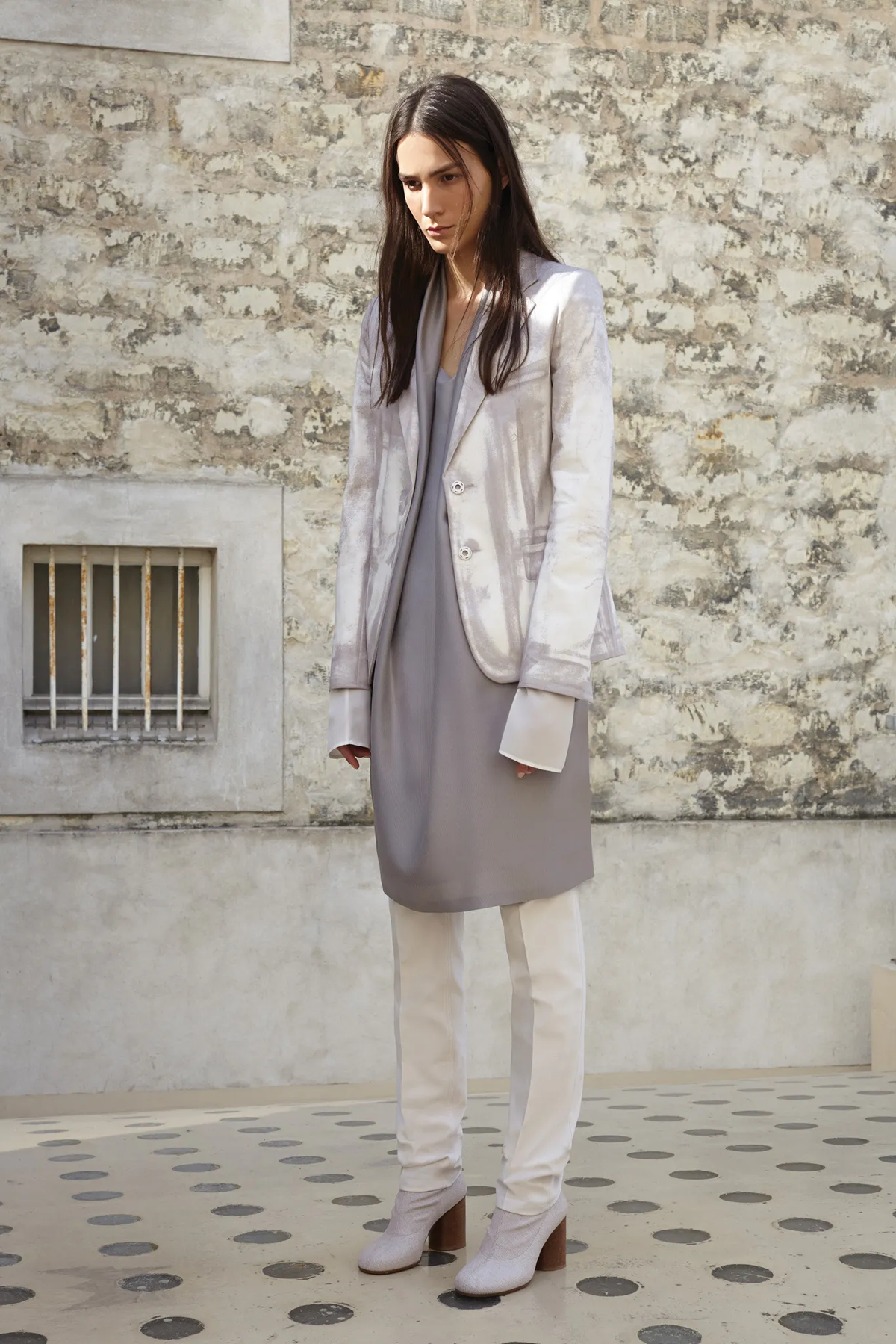 Trompe L'Œil Print Cotton Blazer Resort2014