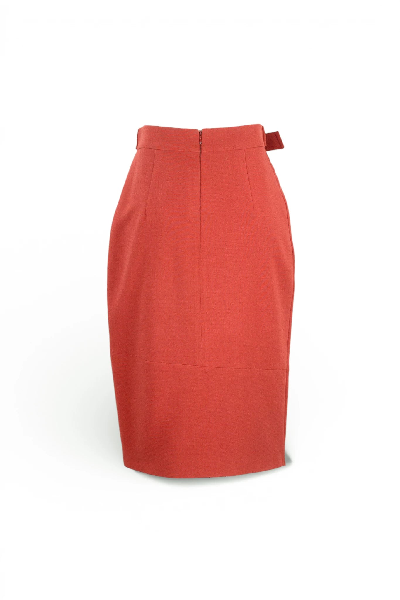Midi Skirt with Wrap and Belt Detail