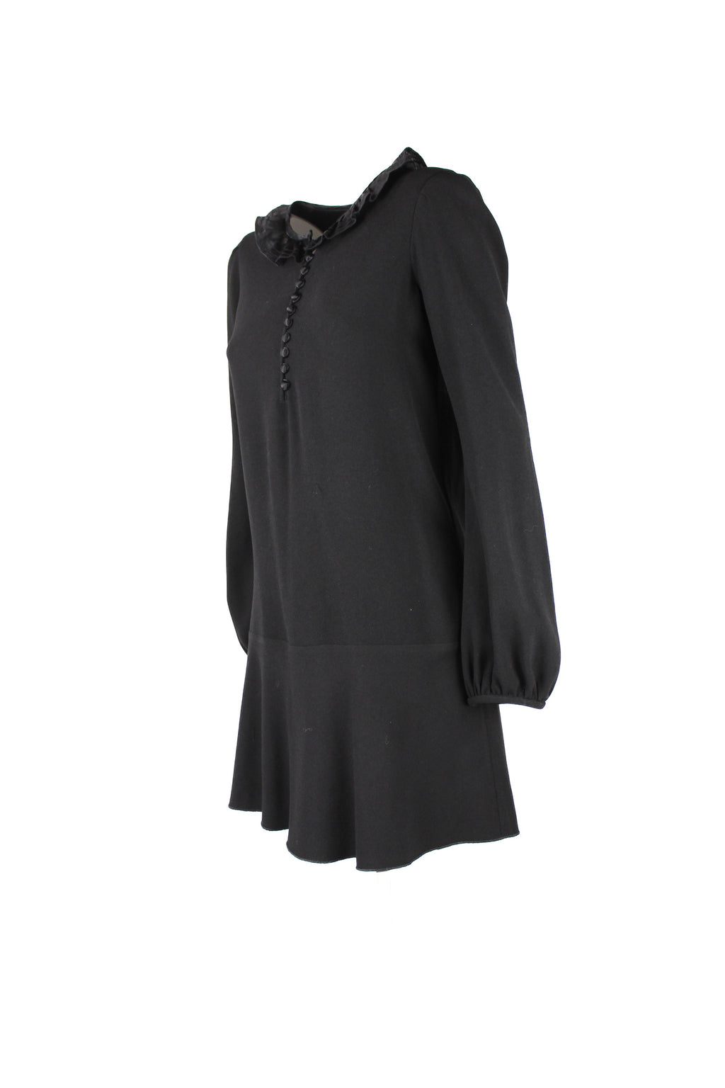 Silk collar dress