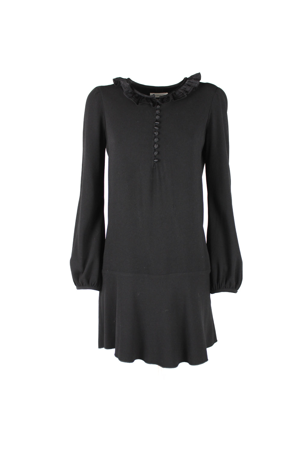 Silk collar dress