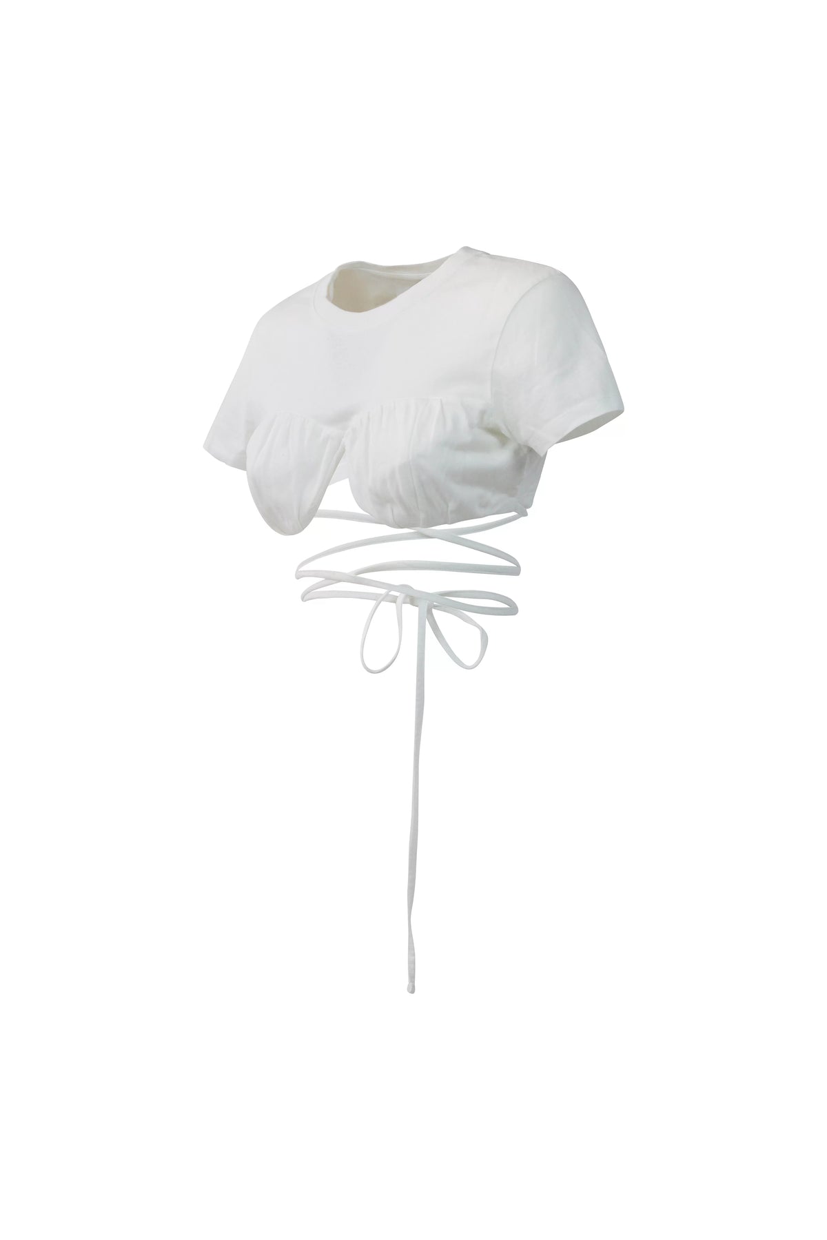 Le T-shirt Baci cropped top