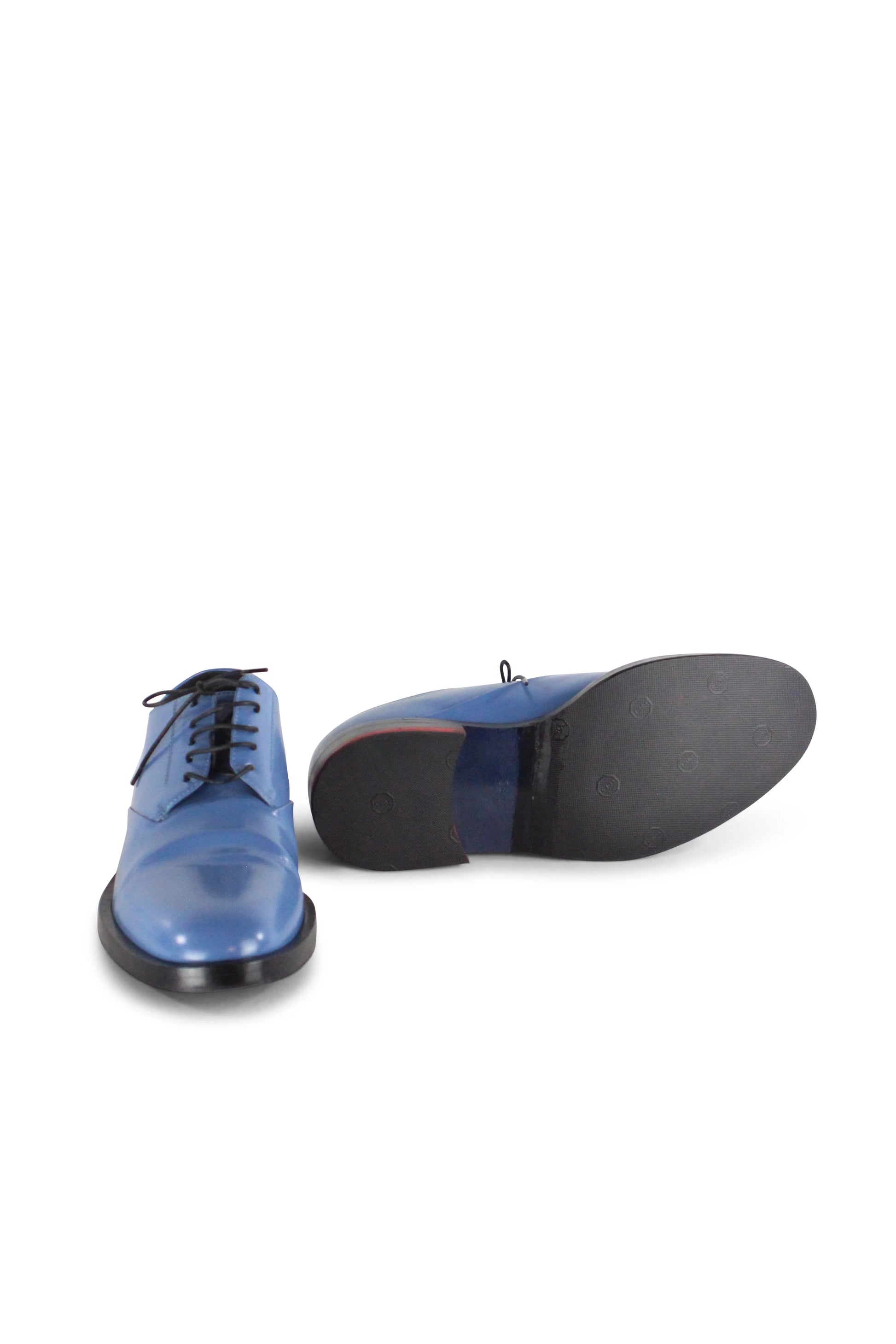 Light blue derby shoes