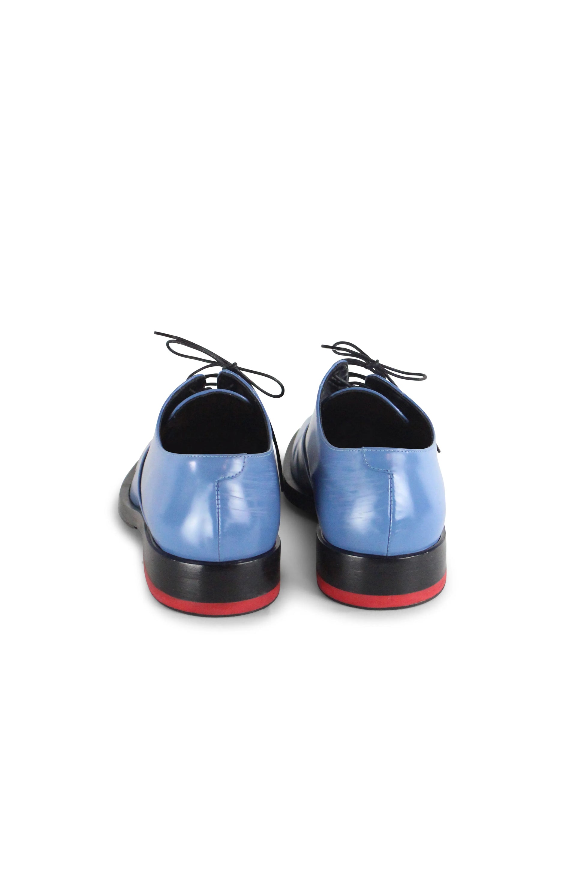 Light blue derby shoes