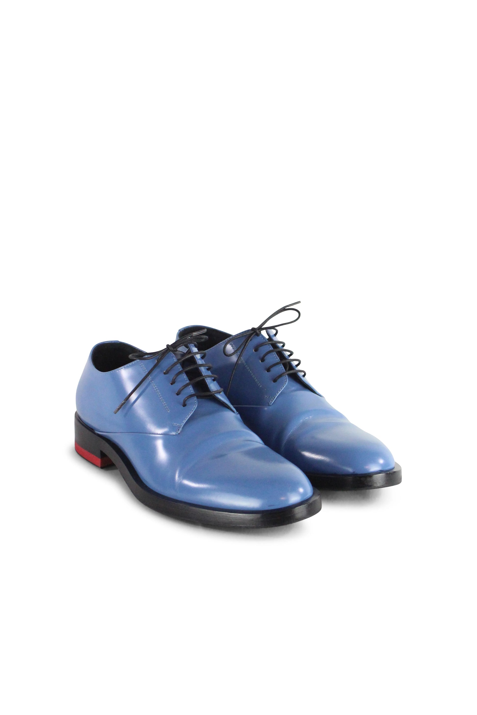 Light blue derby shoes