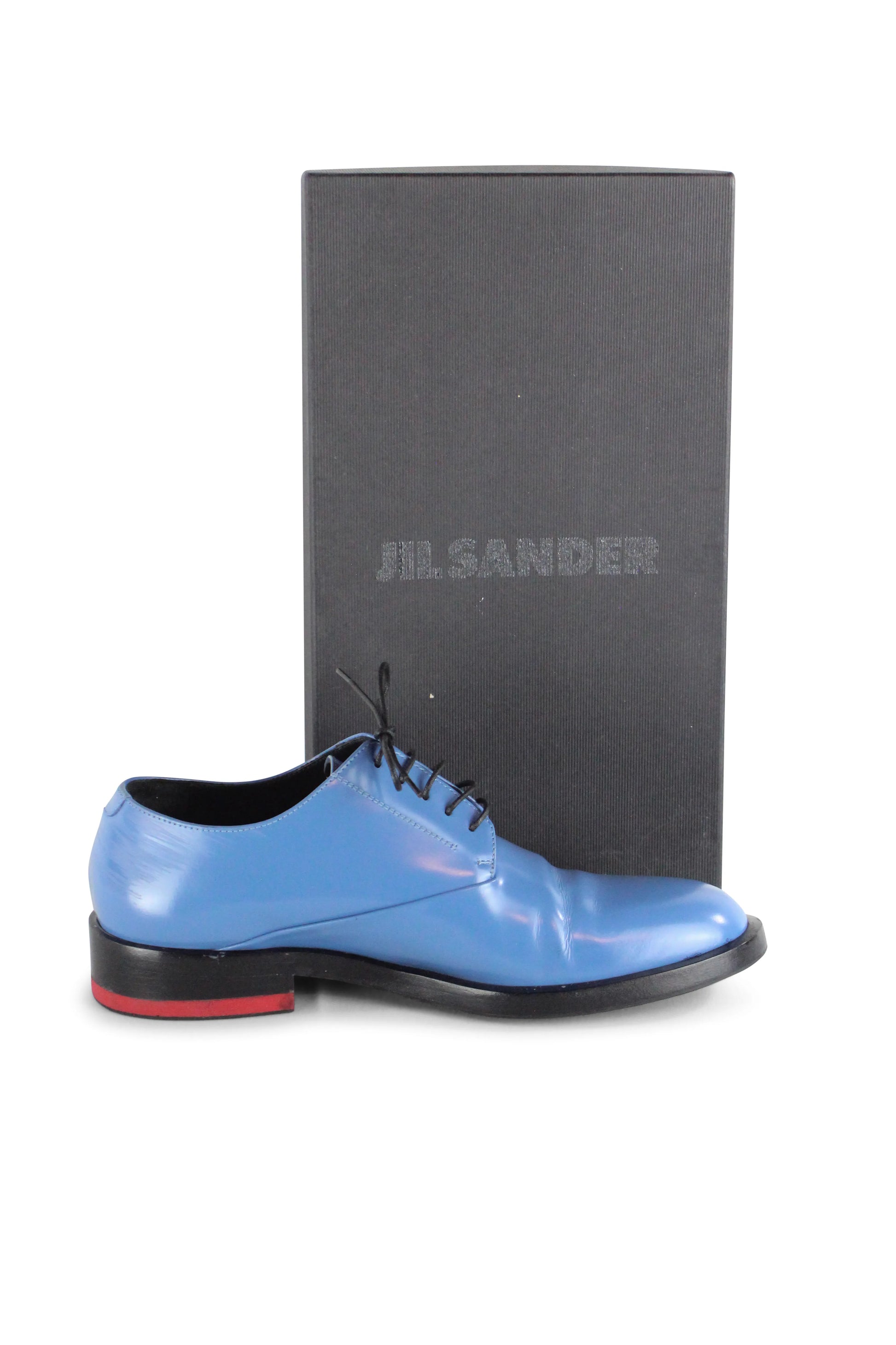 Light blue derby shoes