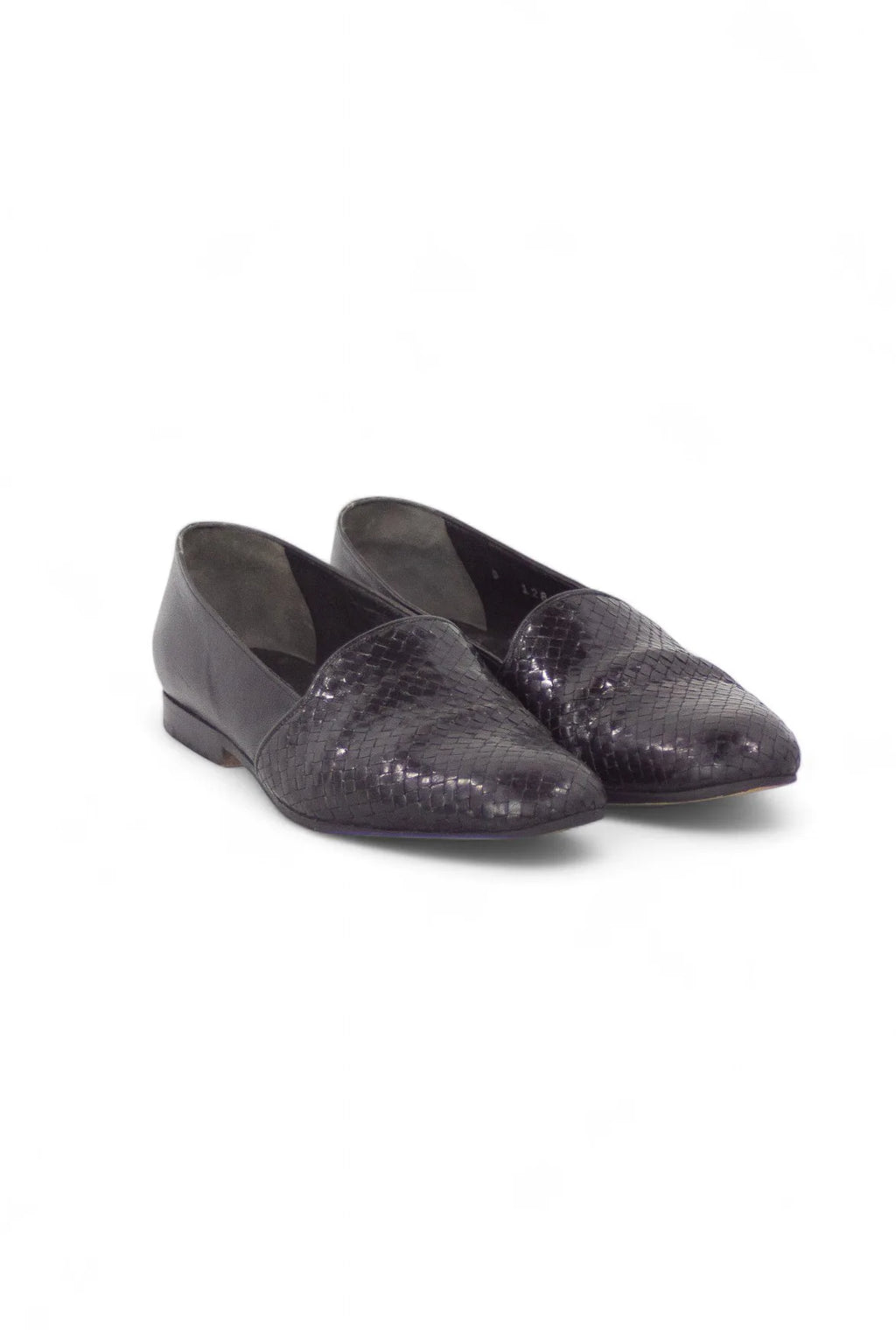 Woven point loafers