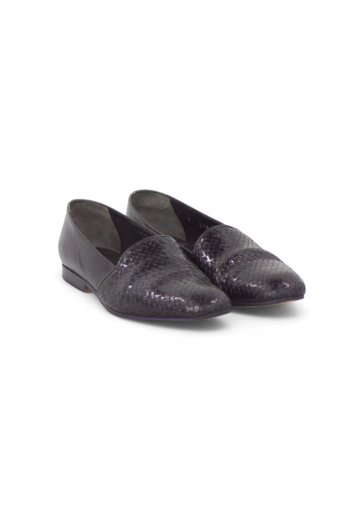 Woven point loafers