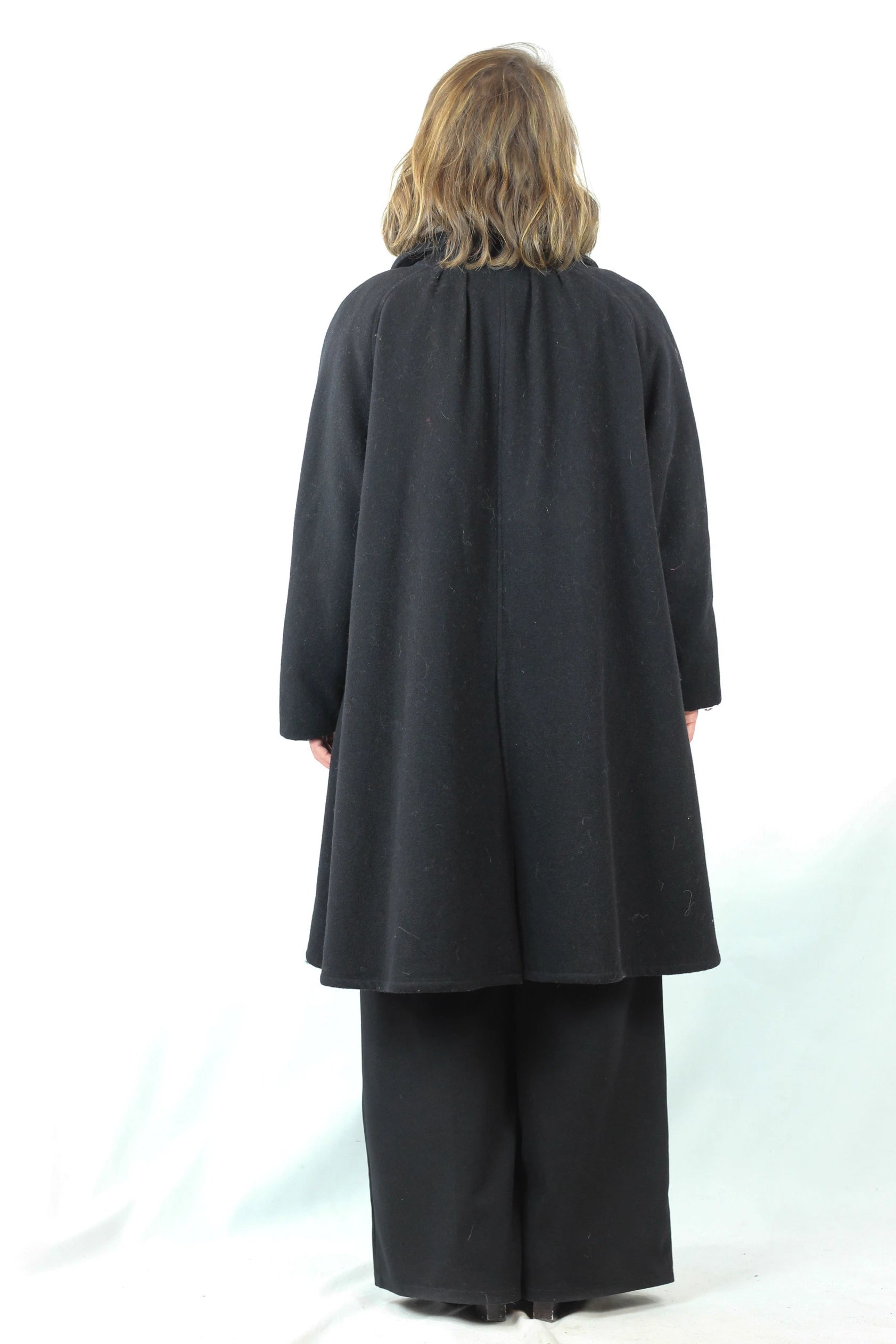 Black Trapeze Coat
