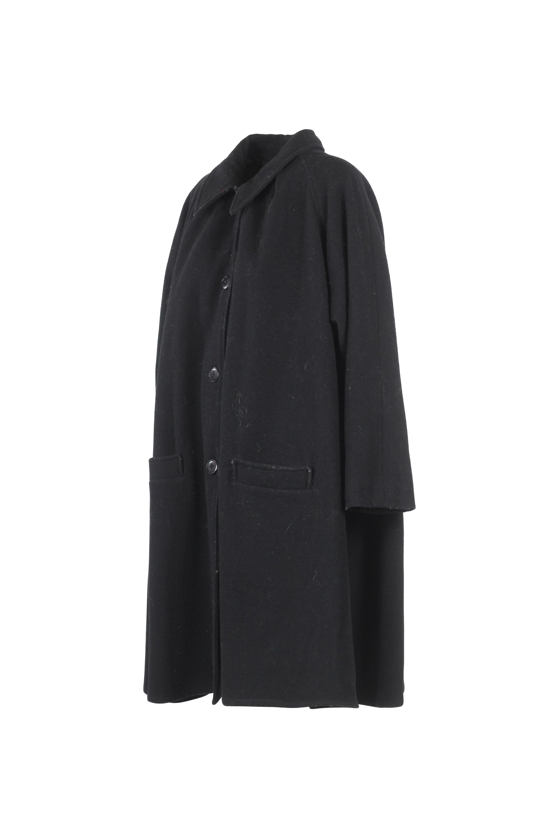 Black Trapeze Coat