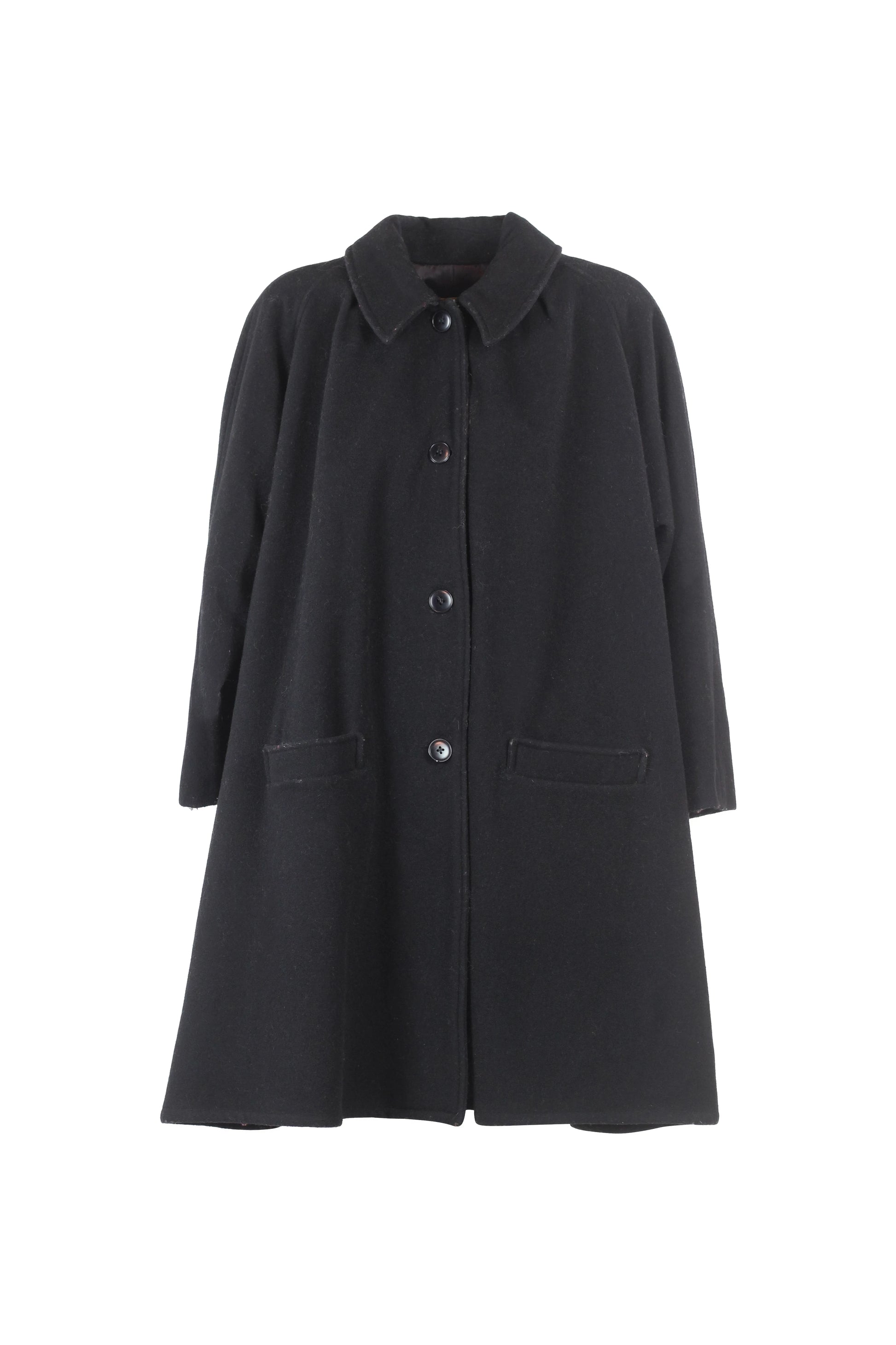 Black Trapeze Coat