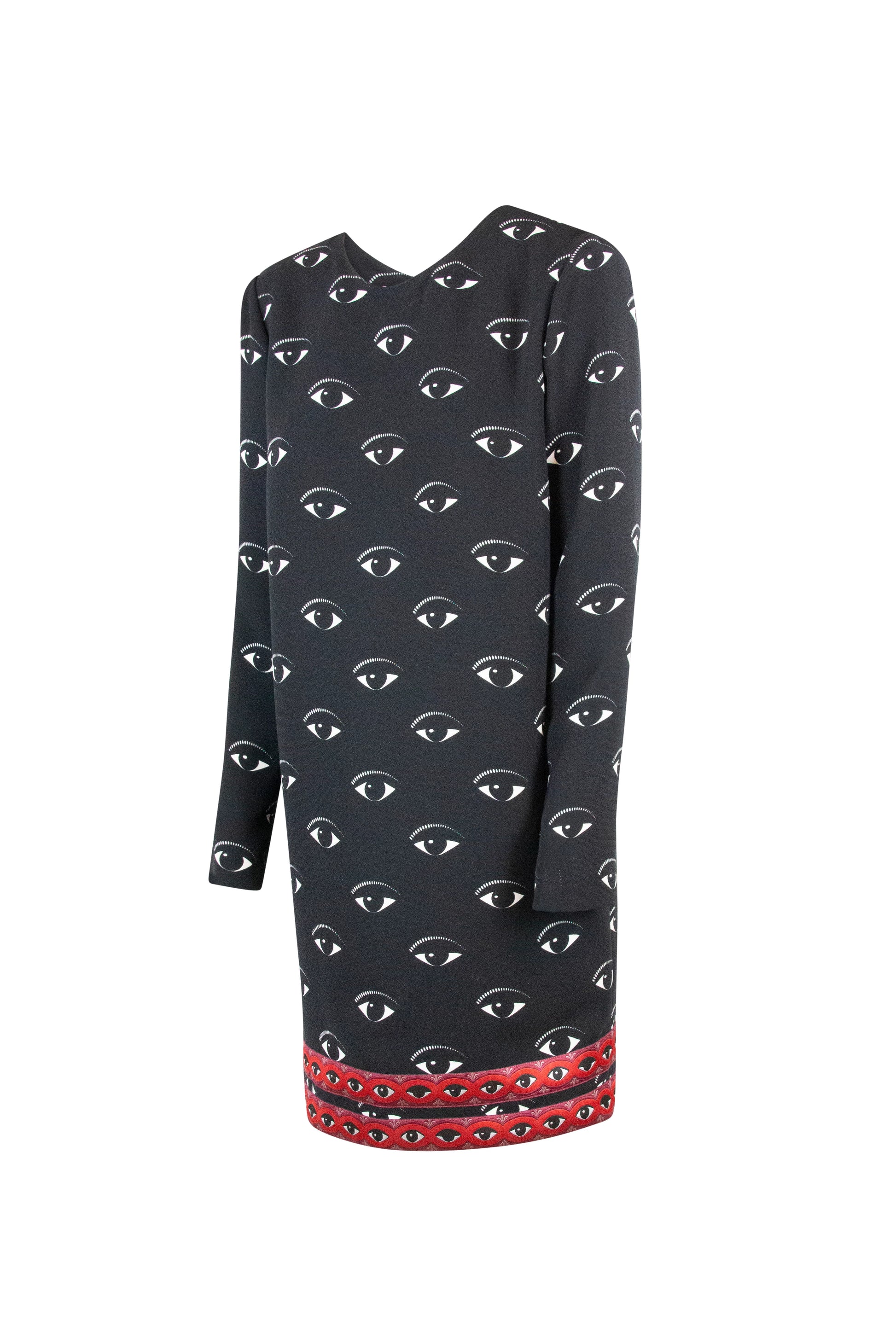 Eye Print Mini Dress with Long Sleeves FW2013