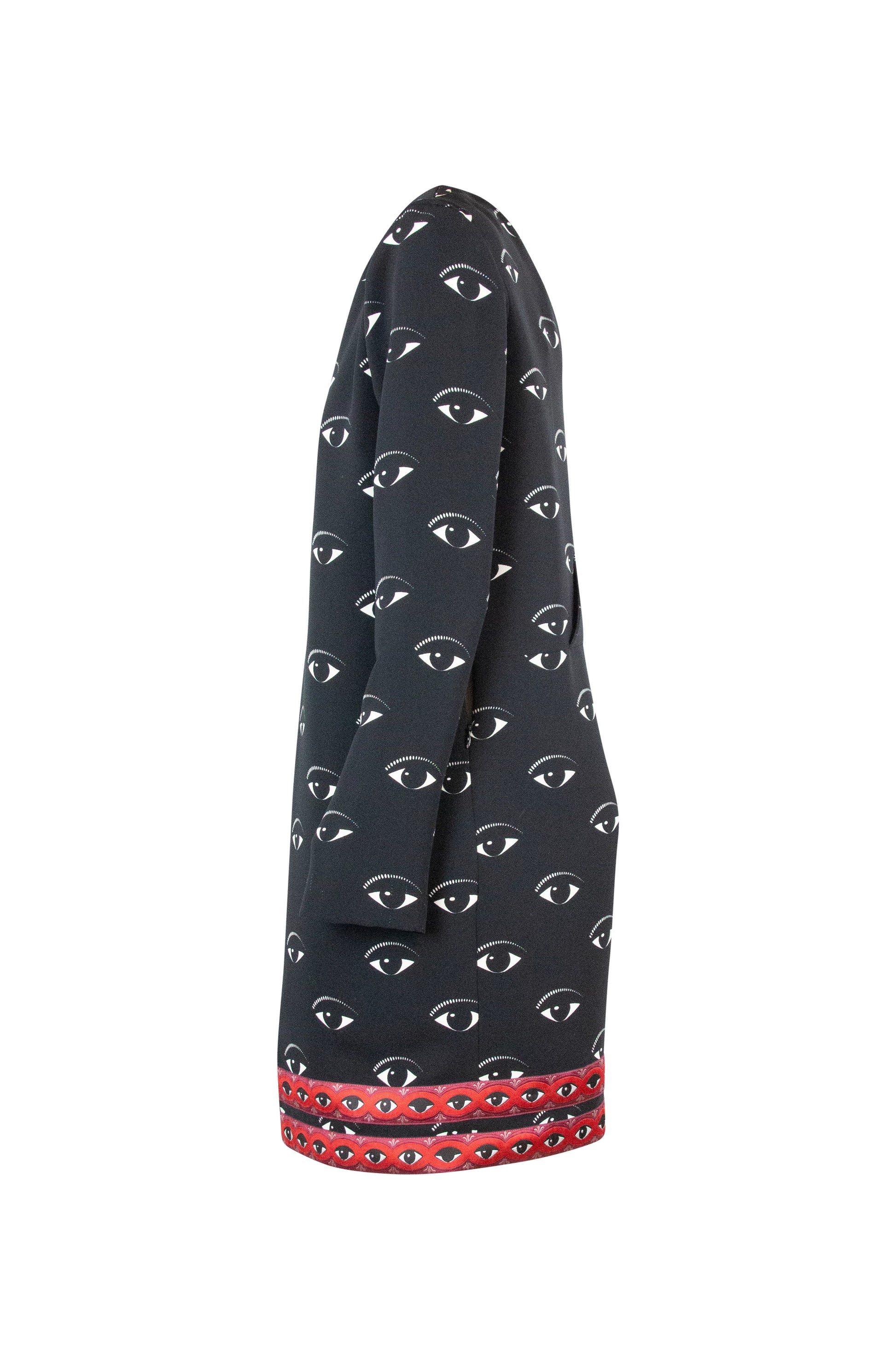 Eye Print Mini Dress with Long Sleeves FW2013