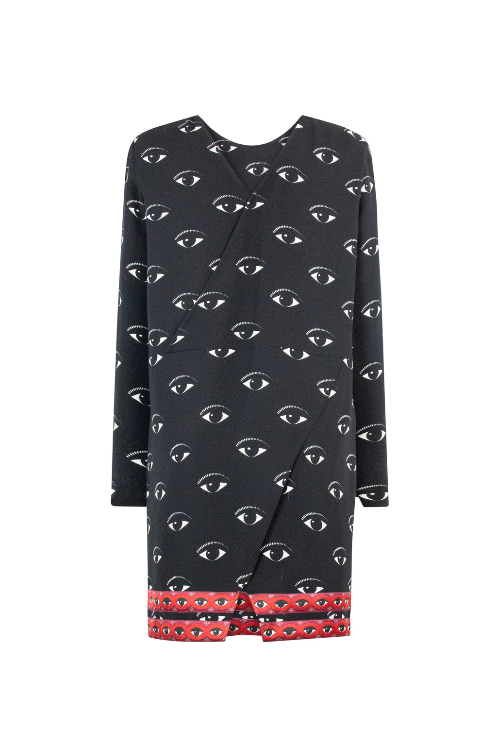 Eye Print Mini Dress with Long Sleeves FW2013