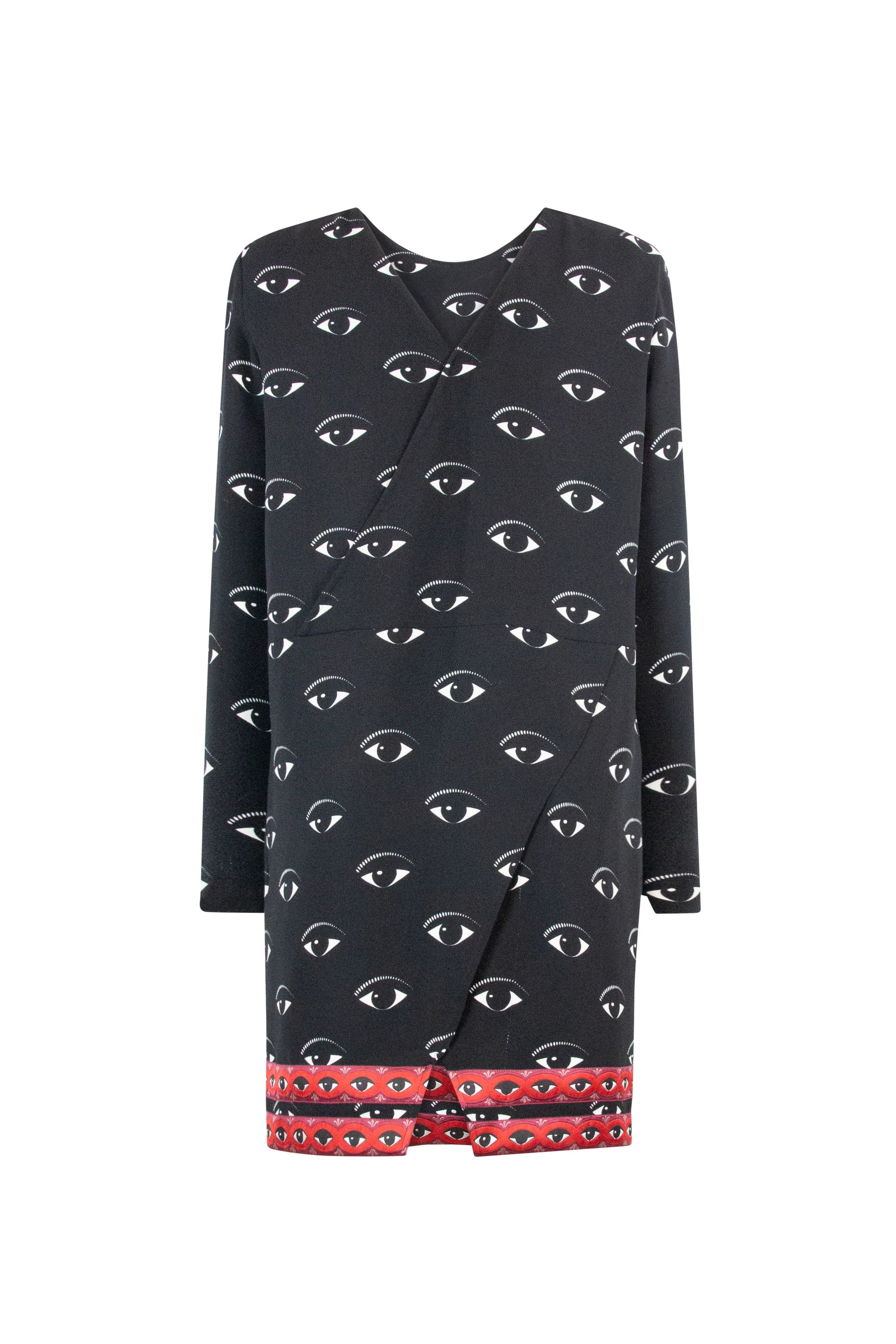 Eye Print Mini Dress with Long Sleeves FW2013