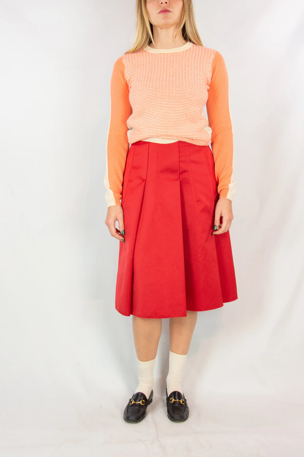 Shades of orange sweater