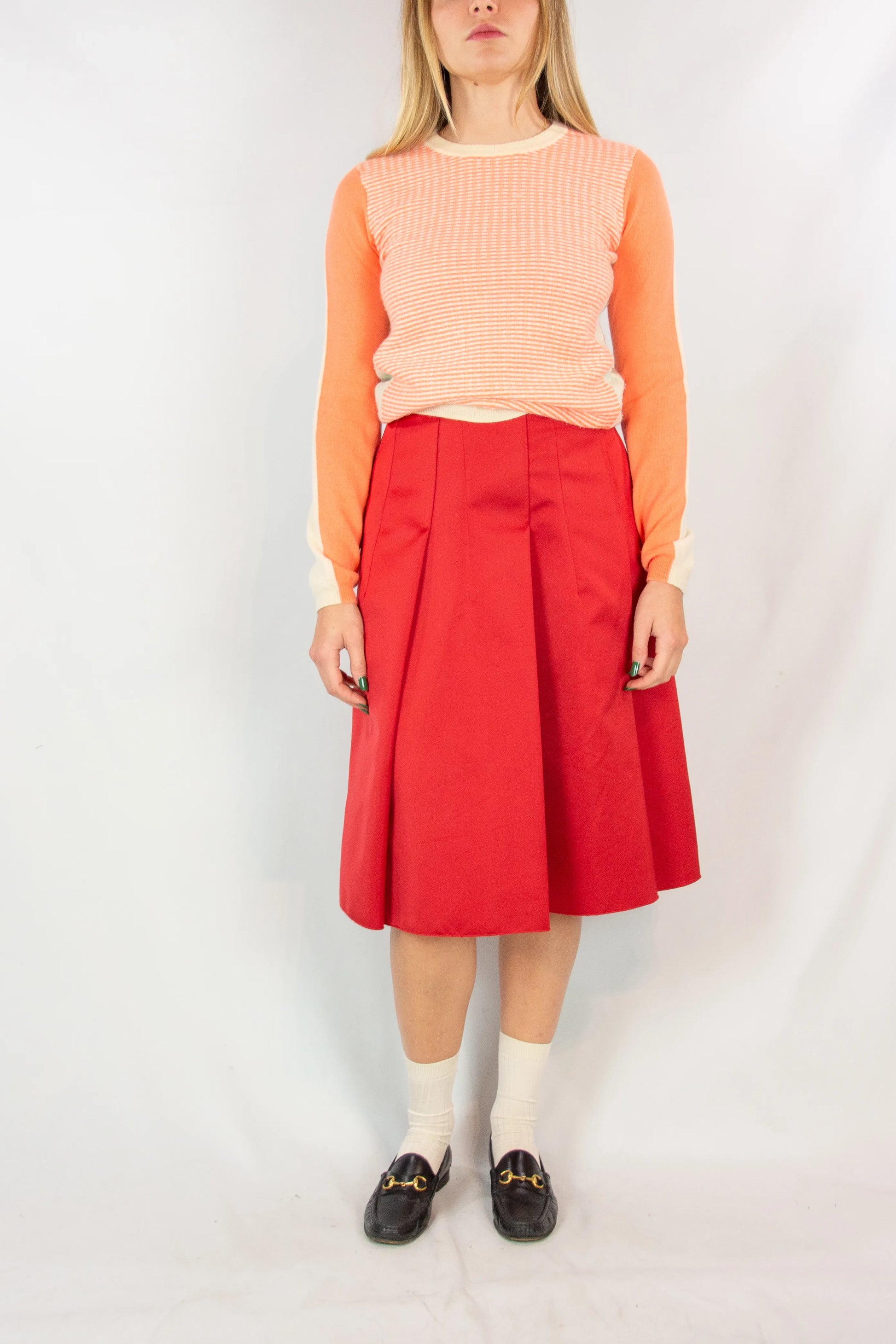 Shades of orange sweater