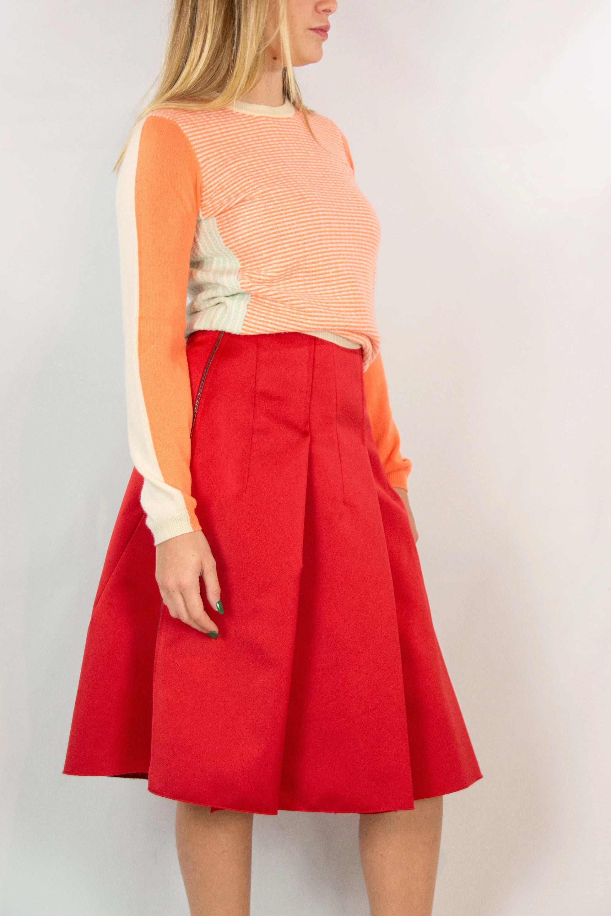Shades of orange sweater