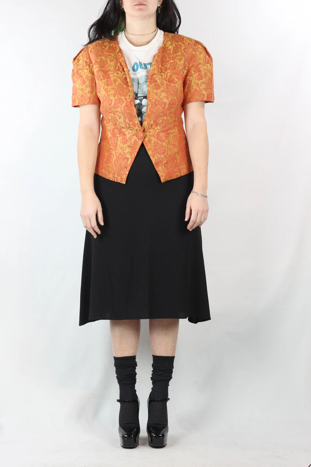 Short-Sleeve Bolero Jacket
