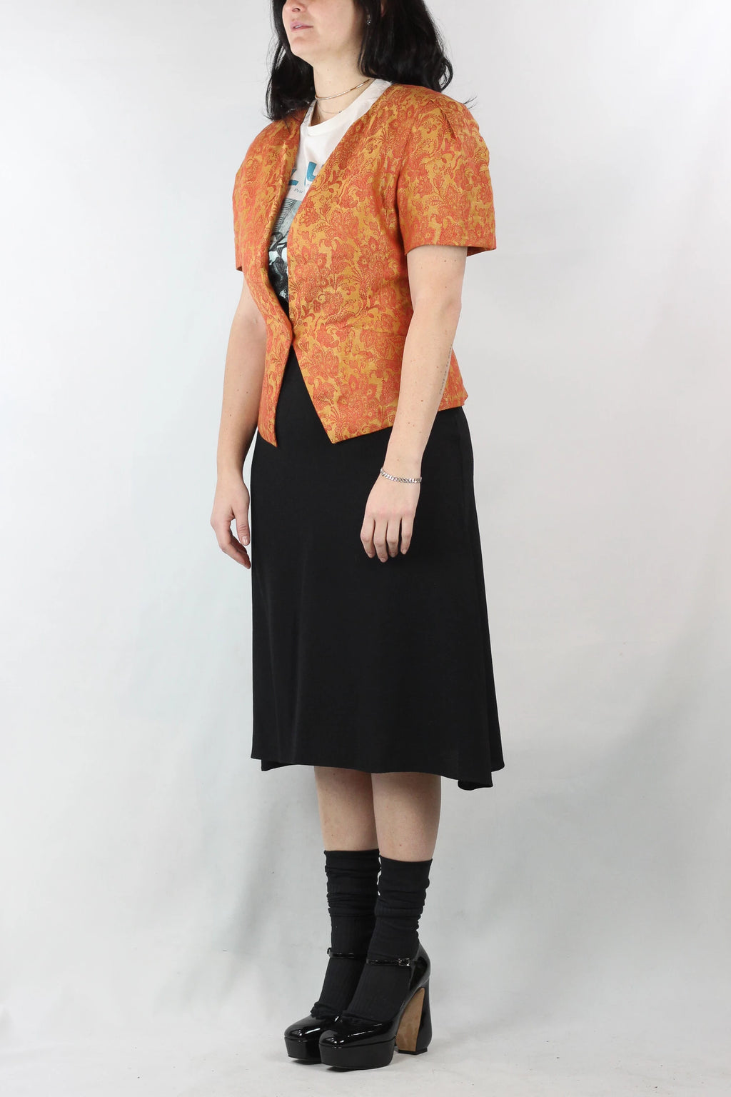Short-Sleeve Bolero Jacket
