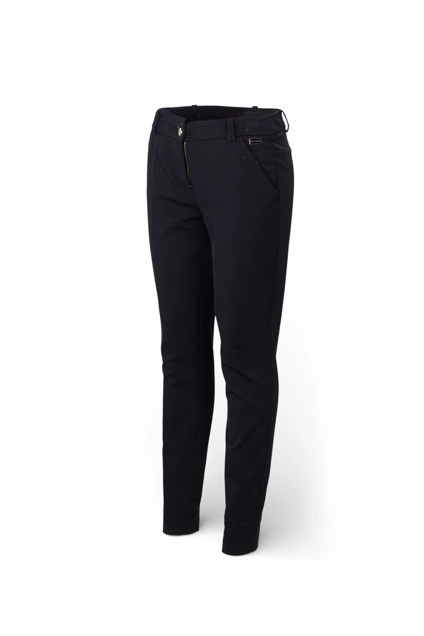 Black Stretch Technical Trousers with Tailored Fit