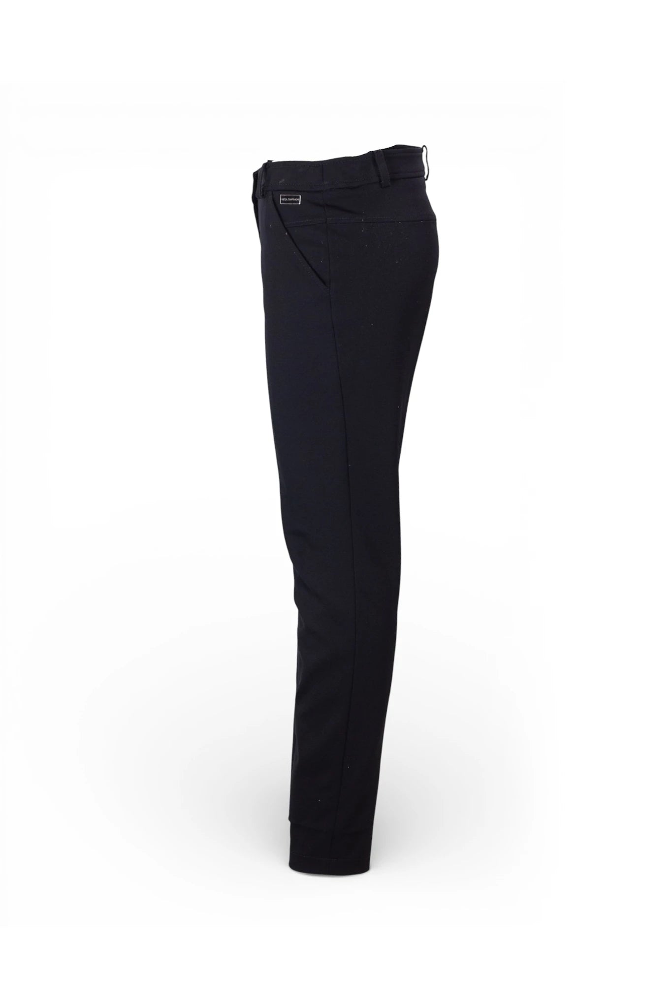 Black Stretch Technical Trousers with Tailored Fit