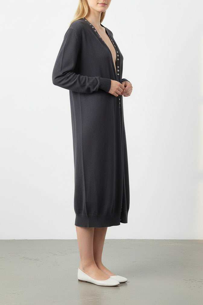Long Knit Cardigan