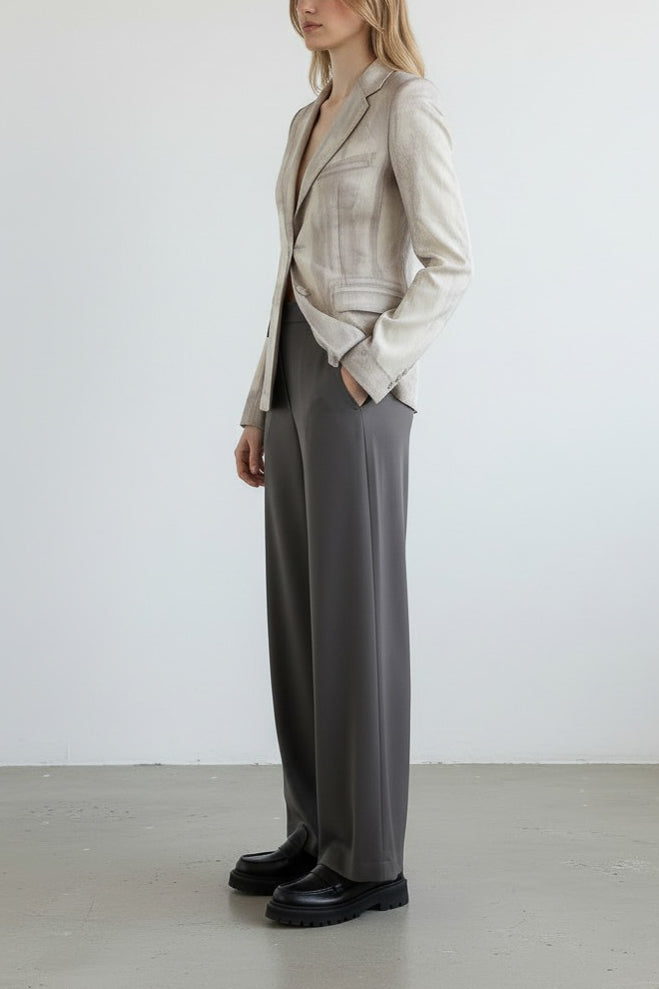 Trompe L'Œil Print Cotton Blazer Resort2014