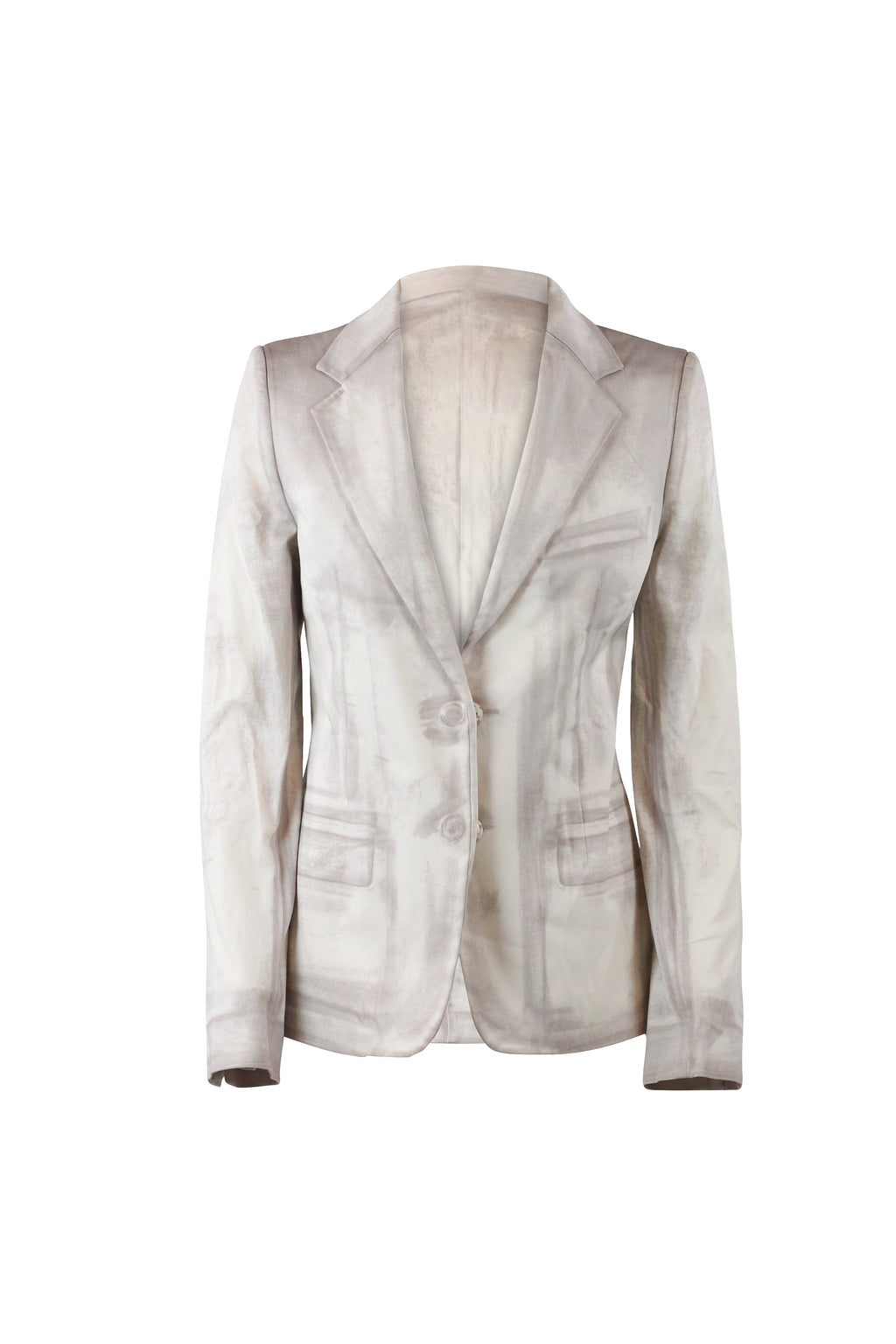 Trompe L'Œil Print Cotton Blazer Resort2014