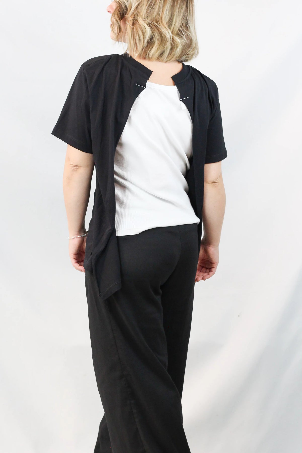 Deconstructed Layered Tee Tank Top