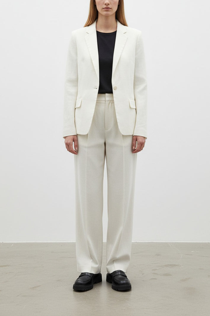 Cotton Open-Back Blazer