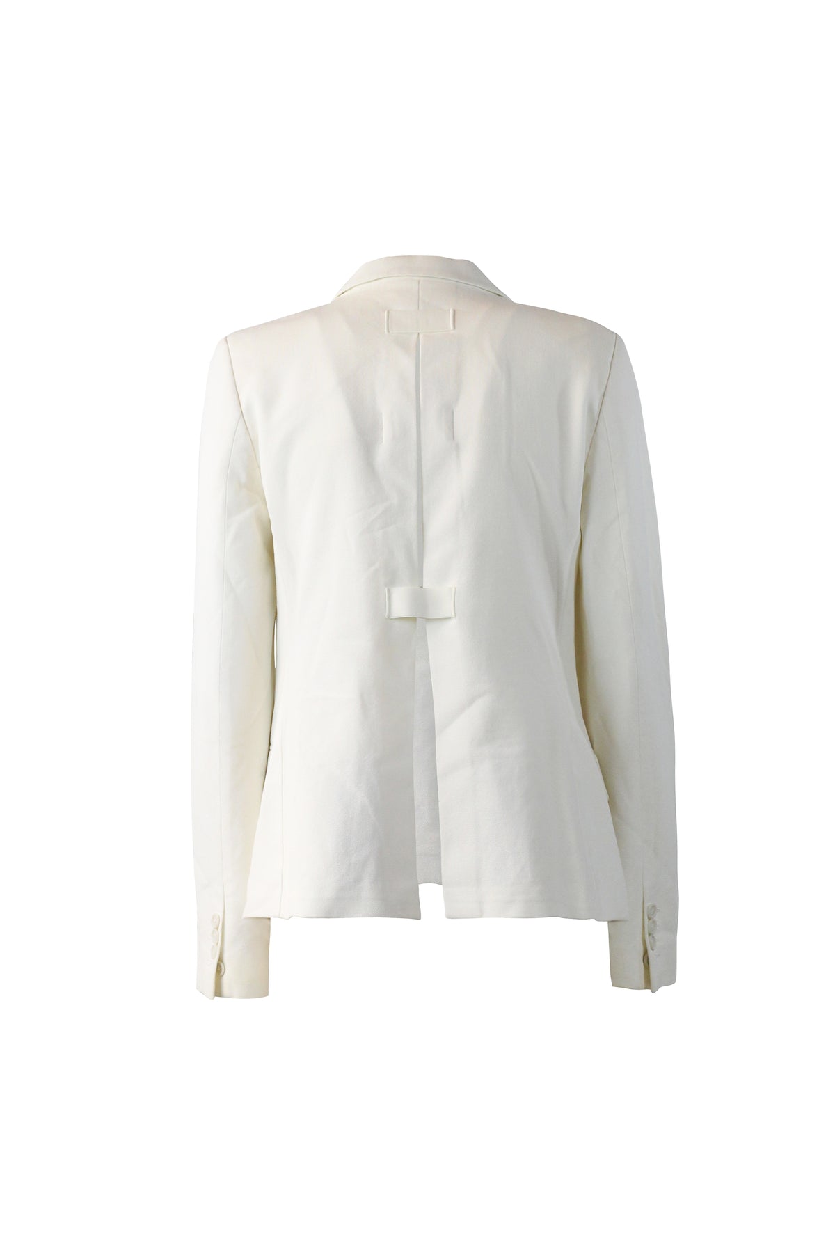 Cotton Open-Back Blazer