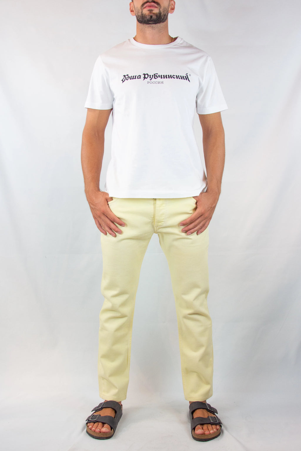 Butter Yellow Regular Fit Denim