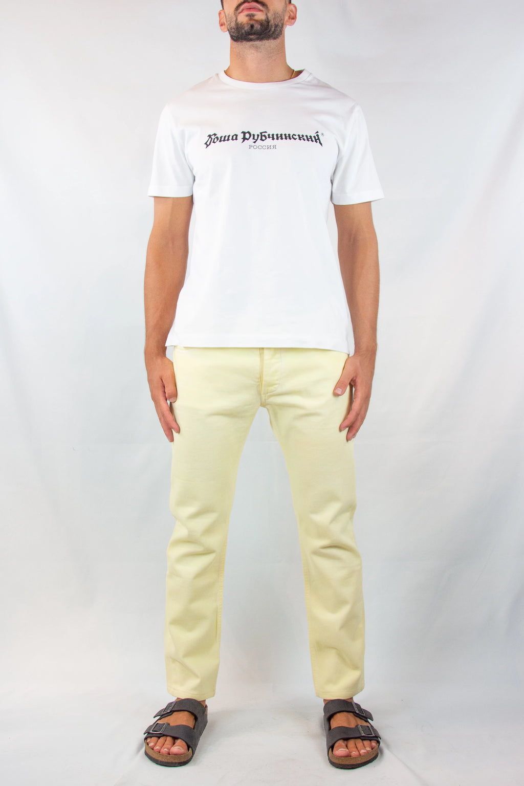 Butter Yellow Regular Fit Denim