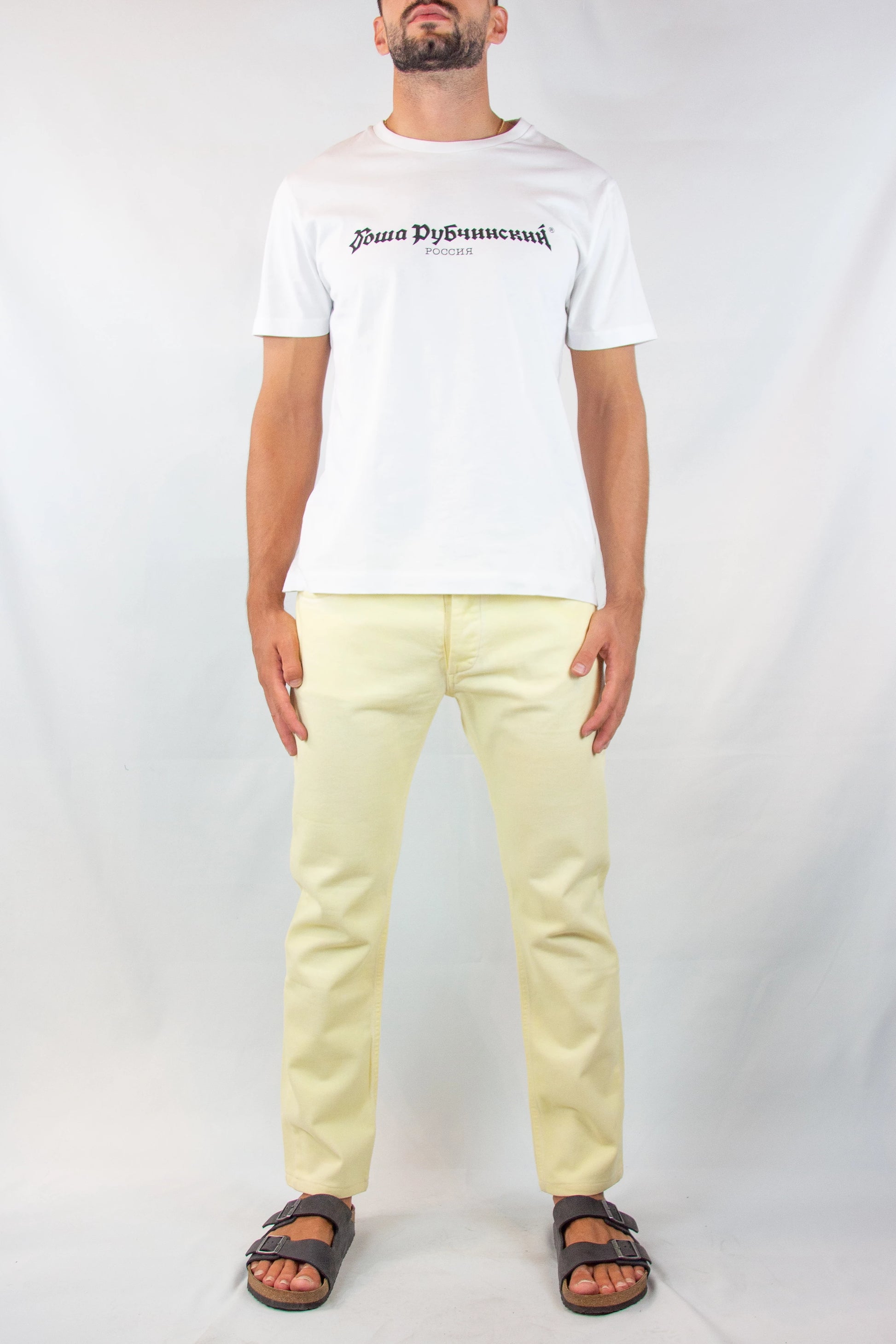 Butter Yellow Regular Fit Denim