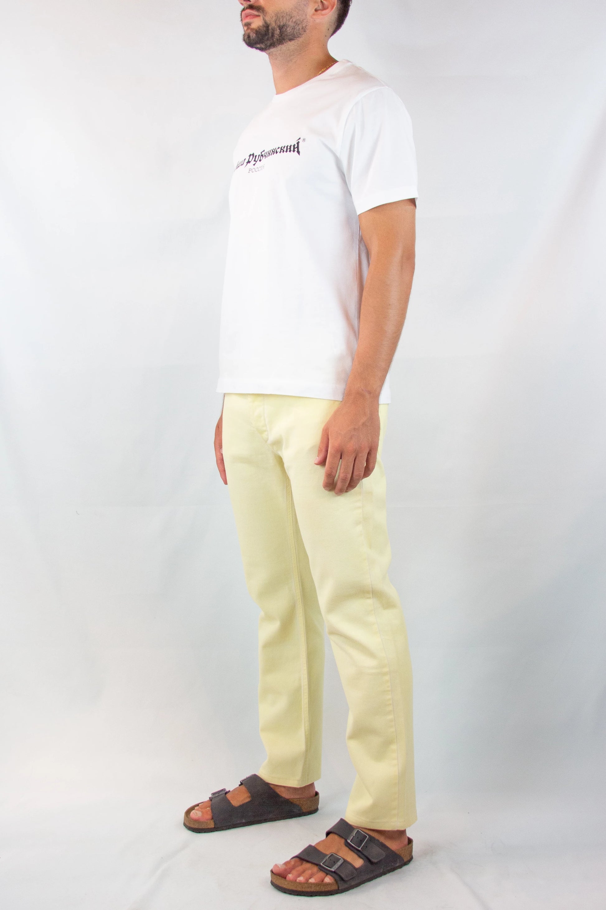 Butter Yellow Regular Fit Denim