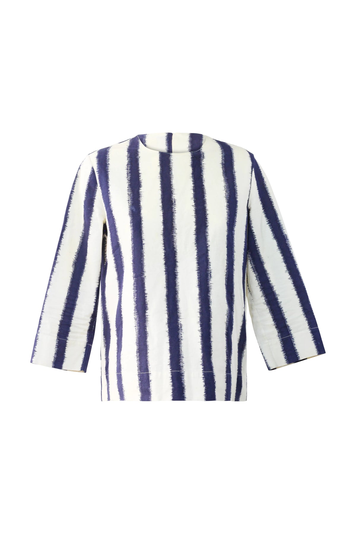Ikat Stripe Cotton Top