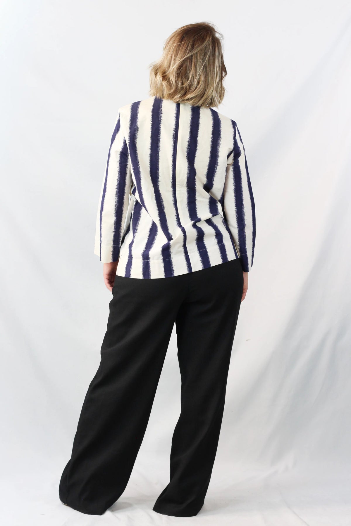 Ikat Stripe Cotton Top