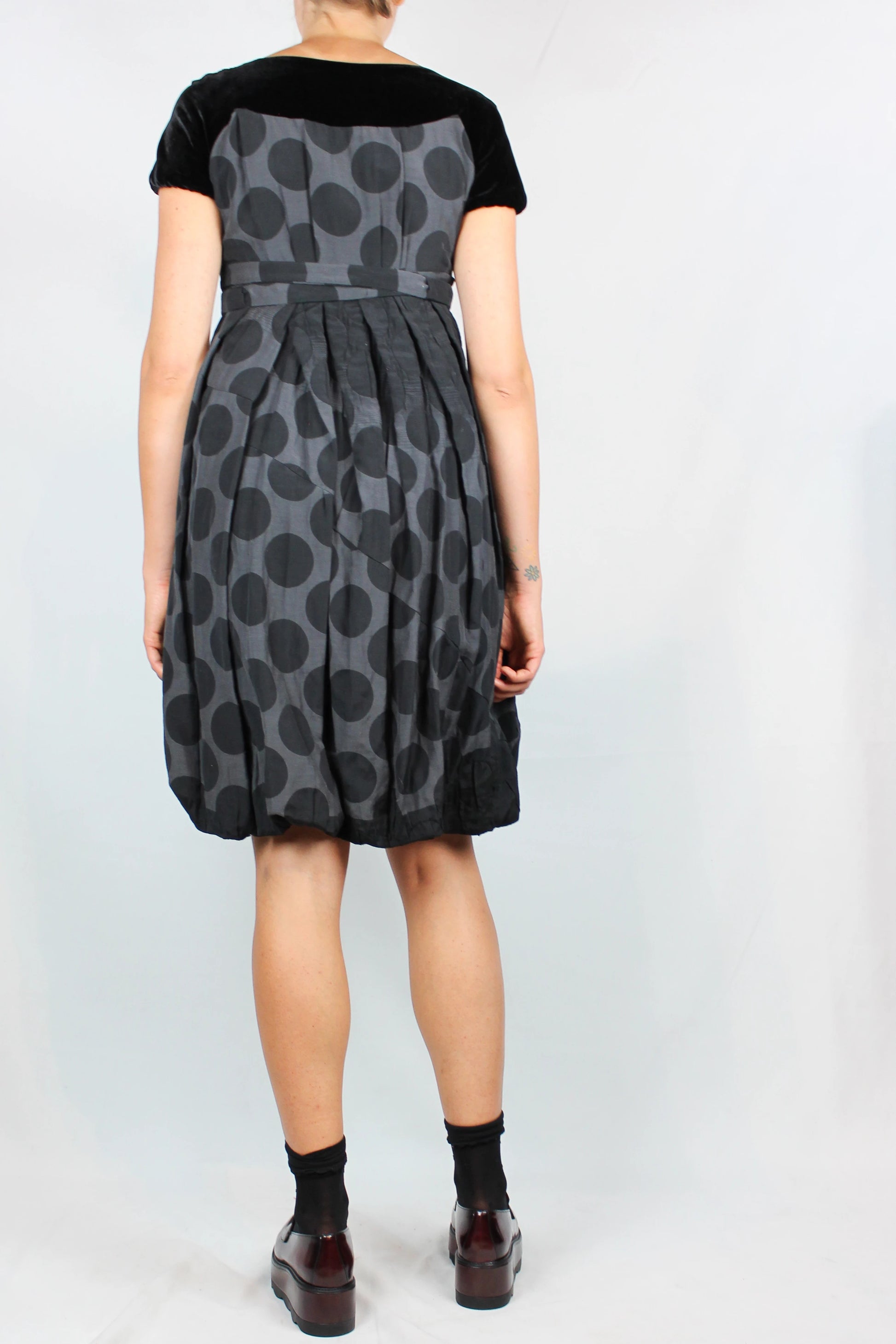 Pois empire cut dress