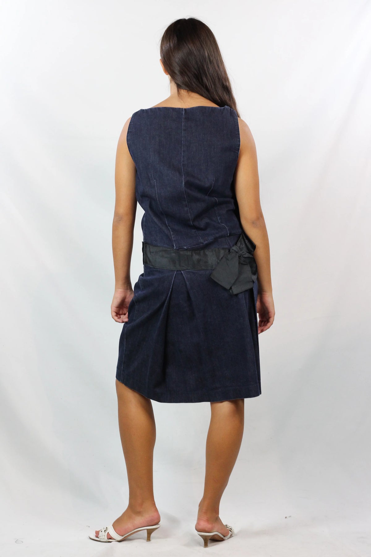 Dark Denim Sleeveless Dress