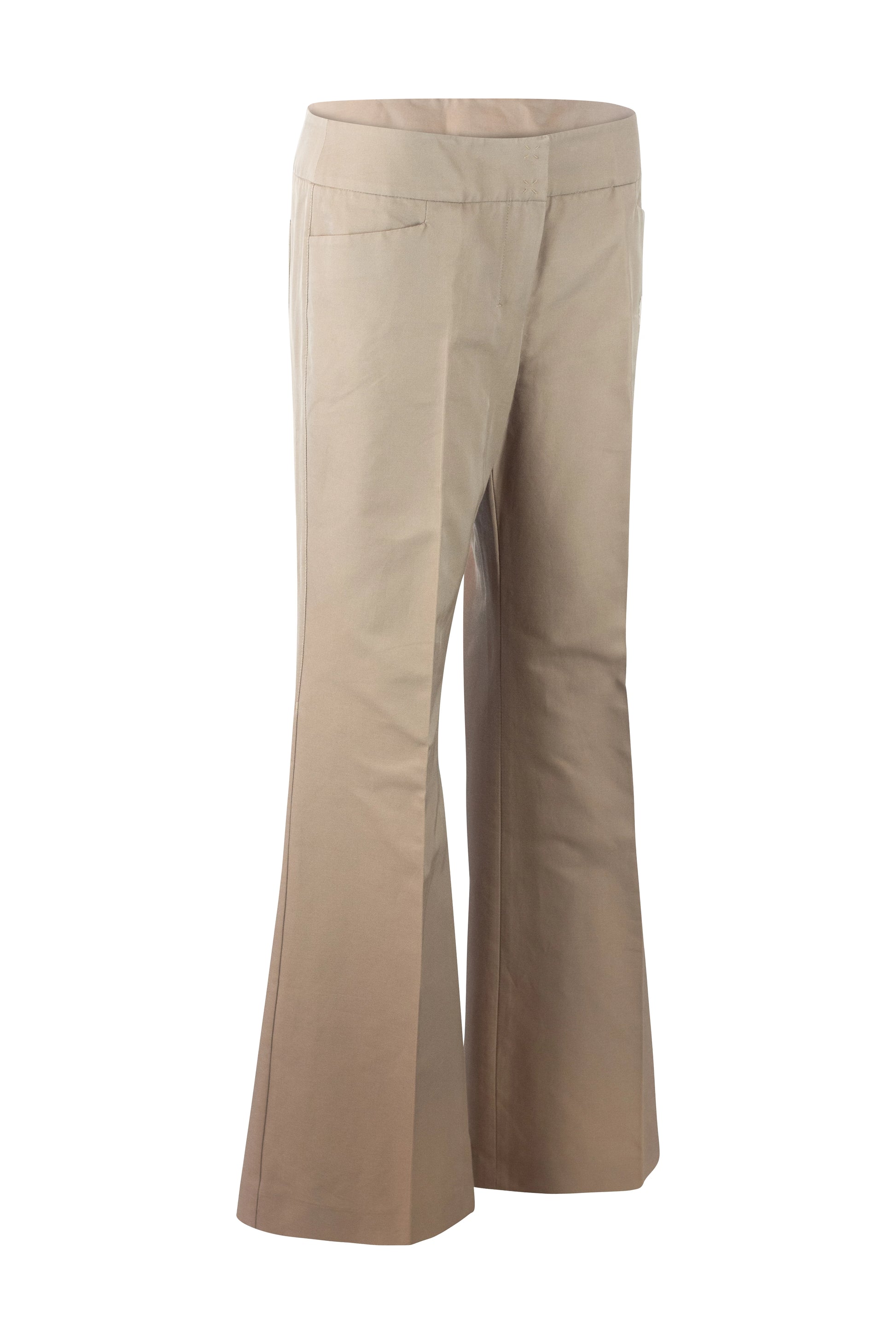 High-Waisted Flared Tailored Trousers