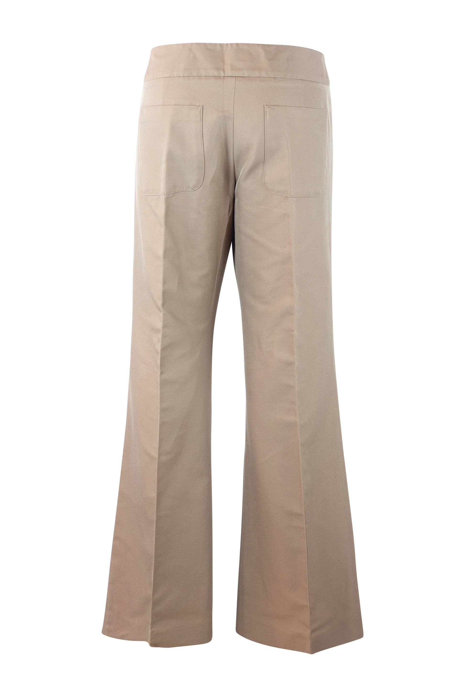 High-Waisted Flared Tailored Trousers