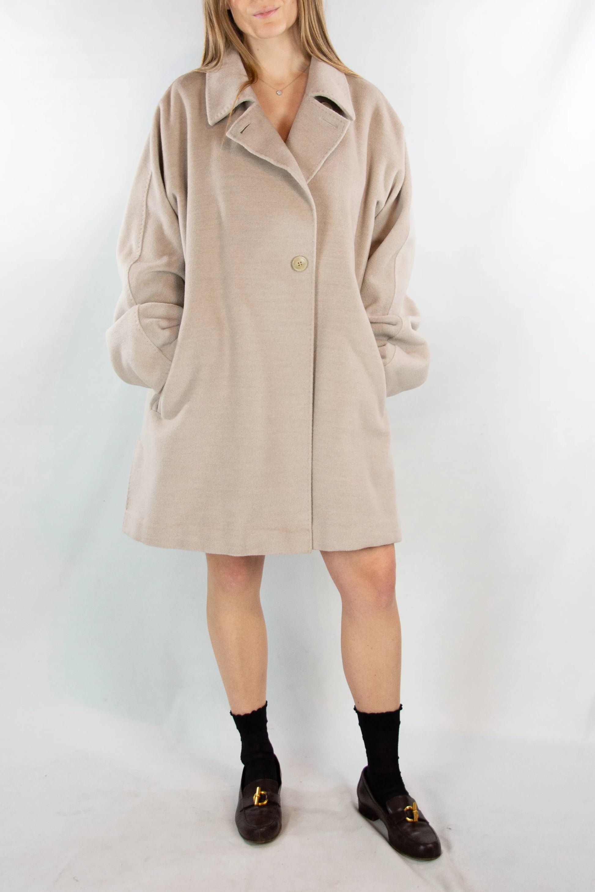 Gray Cashmere Coat