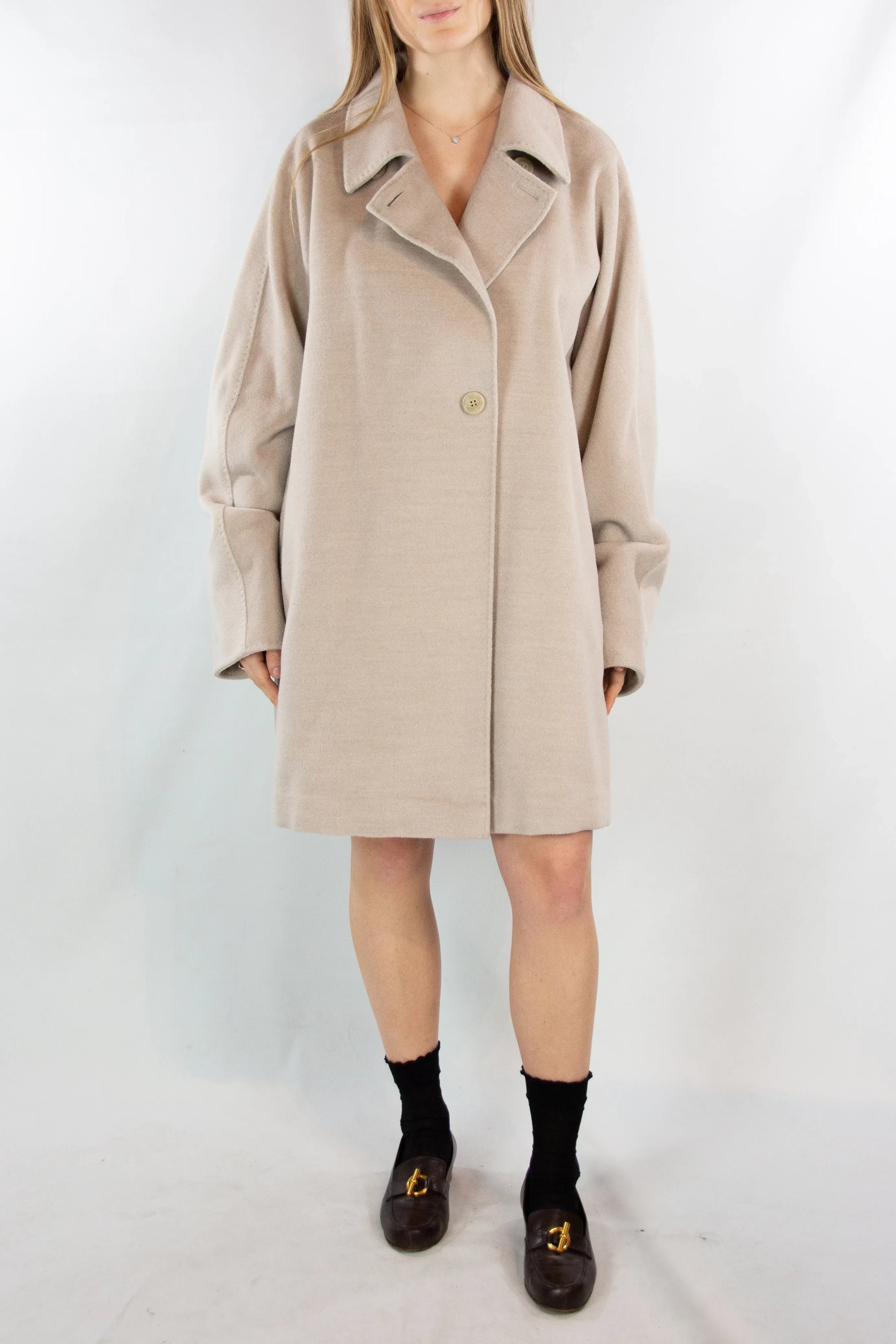Gray Cashmere Coat