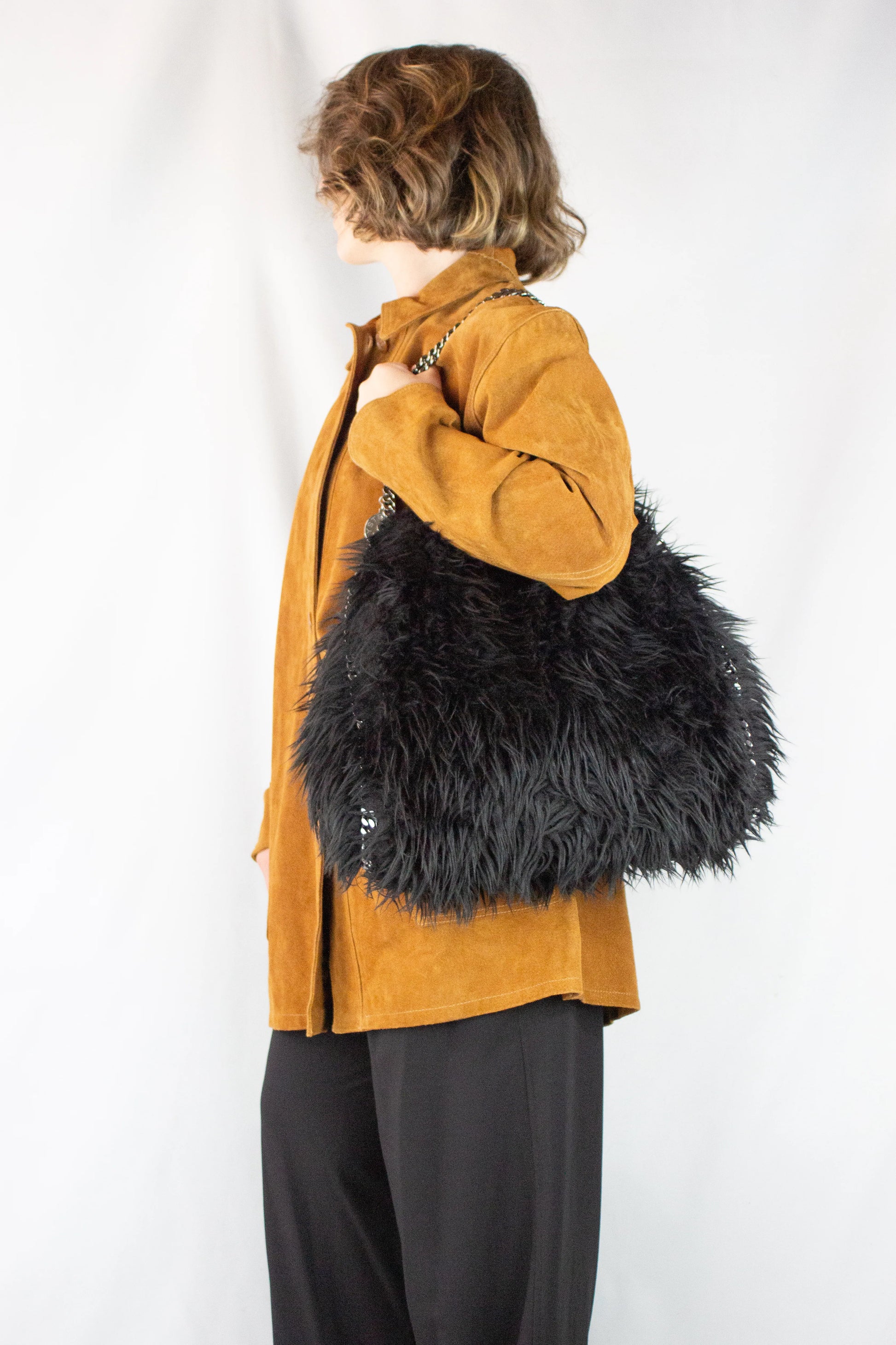Faux fur Falabella tote