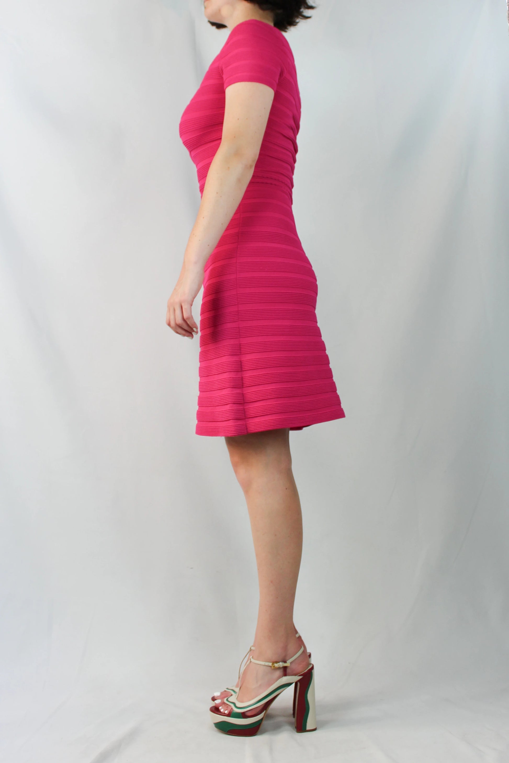 Fucsia A-line Dress