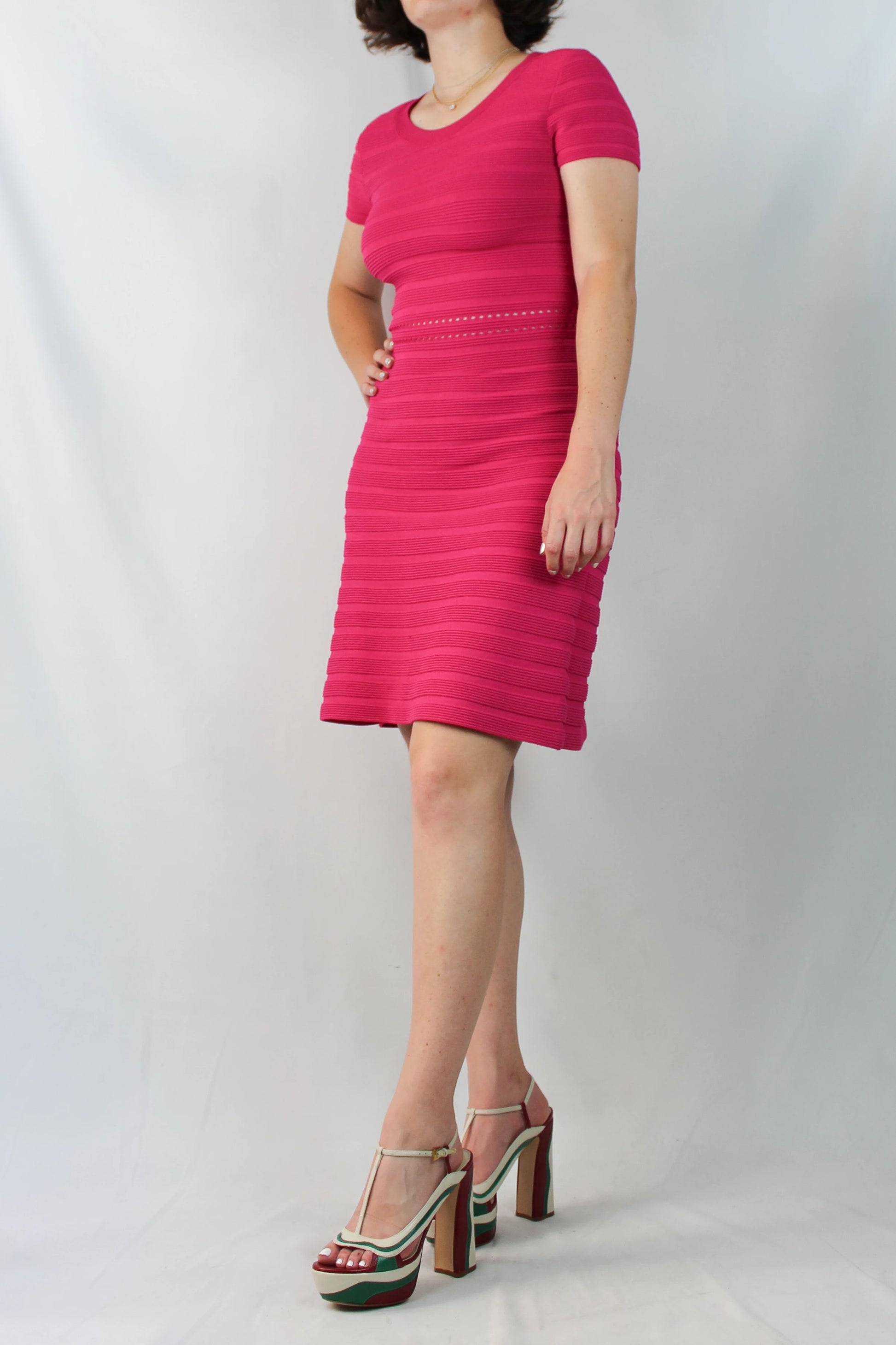 Fucsia A-line Dress