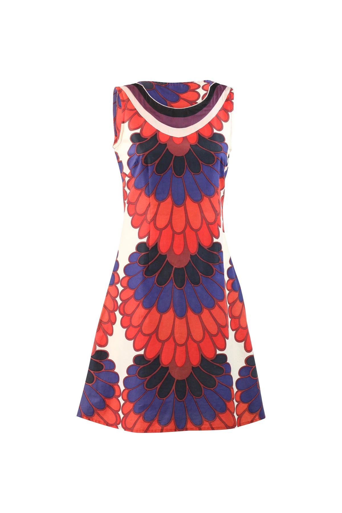 Graphic Floral Cotton Shift Dress SS2005